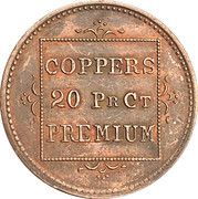 Trade And Commerce Coppers 20 Percent Premium - Reverse