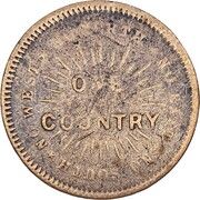 Civil War Patriotic Token - One Country - Reverse