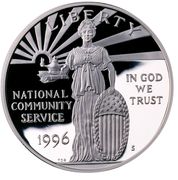 1 Dollar (National Community Service) - Obverse