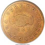 10 Dollars (Mormon Gold) - Reverse