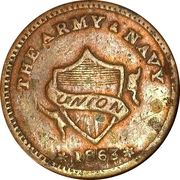 Civil War Merchant Token - Army & Navy (W.K. Lanphear) - Obverse