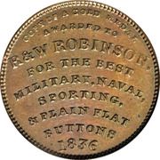 Hard Times Token - R&W Robinson Buttons - Reverse