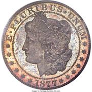 ½ Dollar "1877" (Pattern; silver) - Obverse