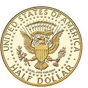 ½ Dollar (50th Anniversary of Kennedy Half Dollar: Gold Issue) - Reverse