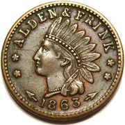 1 Cent (Alden and Frink) - Obverse