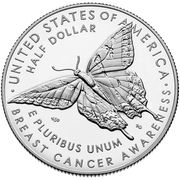 ½ Dollar (Breast Cancer Awareness) - Reverse