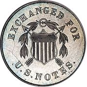 10 Cents "Postage Currency" (Pattern) - Obverse