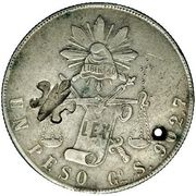 1 Dollar (Counterstamped) - Reverse