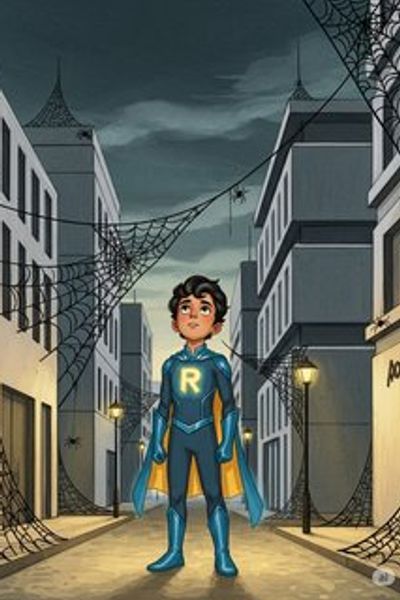 رادین و هیولاهای عنکبوتی fantasy story for 7-12 years children in Persian featuring exciting themes