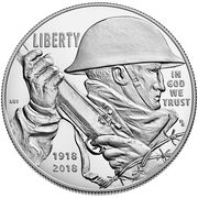 1 Dollar (World War I Centennial) - Obverse