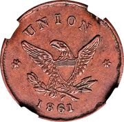Civil War Merchant Token - J.C. Knoblock Baker (South Bend, IN) - Reverse