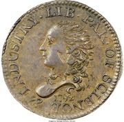 5 Cents "1792 Half Disme" (Pattern; copper) - Obverse