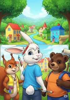 The Magic of Teamwork educational story for 3-6 years children in English featuring warm themes