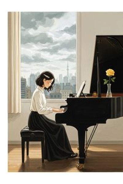 黄色いバラのメロディー daily life story for 7-12 years children in Japanese featuring warm themes