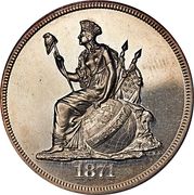 1 Dollar "1871 Dollar" (Pattern; silver) - Obverse