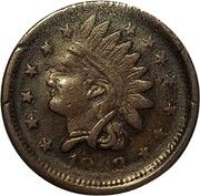 Civil War Token - Not One Cent (F-93/362) - Obverse
