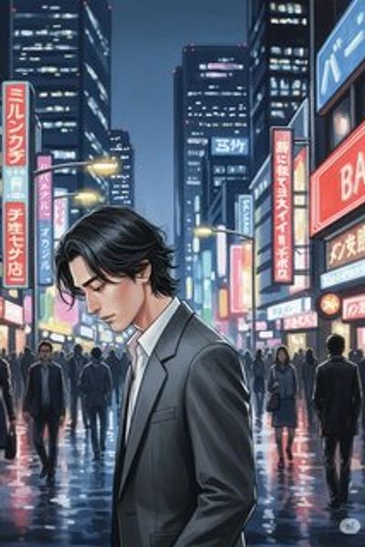 ネオンの下の希望 daily life story for 13-18 years children in Japanese featuring healing themes