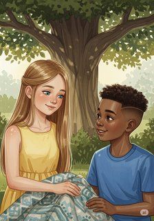 Linnea's Gentle World daily life story for 7-12 years children in English featuring warm themes