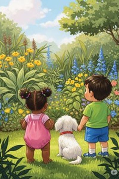 Buzzy Bees and Happy Trees educational story for 3-6 years children in English featuring warm themes