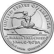 ¼ Dollar "Washington Quarter" (Maria Tallchief) - Reverse