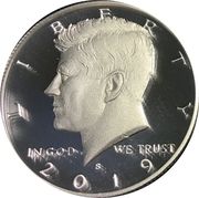 ½ Dollar "Kennedy Half Dollar" (Silver Proof Issue) - Obverse