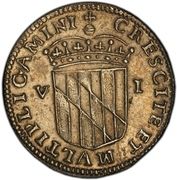 6 Pence - Lord Baltimore - Reverse