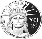 100 Dollars "American Platinum Eagle" (Bullion Coinage) - Obverse