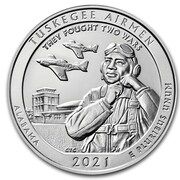 ¼ Dollar "Washington Quarter" (Tuskegee Airmen National Historic Site - Silver 5 oz Bullion) - Reverse