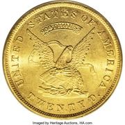 20 Dollars - U.S. Assay Office - Obverse
