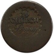 1 Penny - Albany Church - Obverse