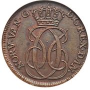 1 Skilling - Christian VI - Obverse