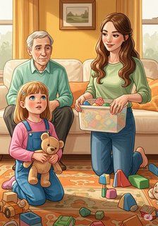 A Day of Loving Boundaries educational story for 3-6 years children in English featuring warm themes