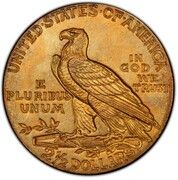 2½ Dollars "Indian Head - Quarter Eagle" - Reverse