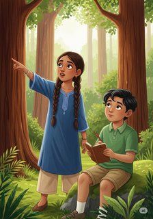 The Great Nature Map Adventure adventure story for 7-12 years children in English featuring exciting themes