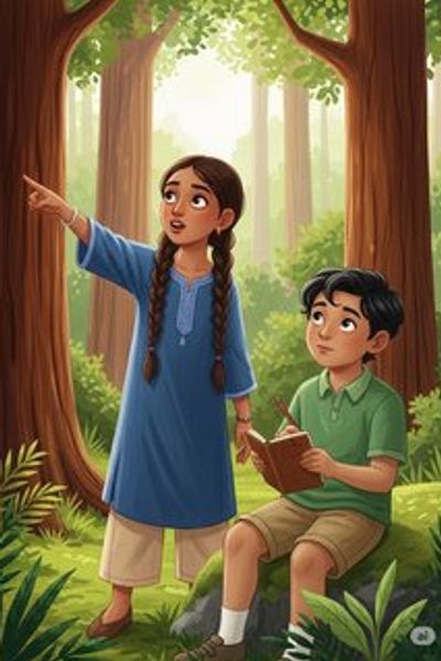 The Great Nature Map Adventure adventure story for 7-12 years children in English featuring exciting themes