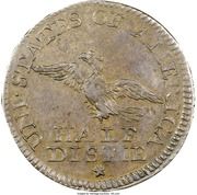 5 Cents "1792 Half Disme" (Pattern; copper) - Reverse