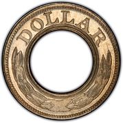 1 Dollar "1852 Gold Dollar" (Pattern; silver) - Reverse