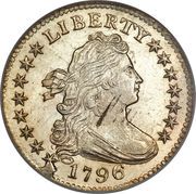 1 Dime "Draped Bust Dime" (small eagle) - Obverse
