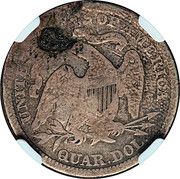 ¼ Dollar (Counterstamped) - Reverse