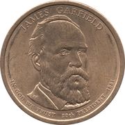 1 Dollar (James Garfield) - Obverse