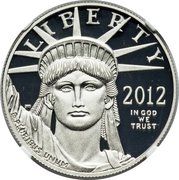 100 Dollars "American Platinum Eagle" (Bullion Coinage) - Obverse