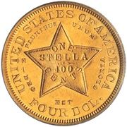 4 Dollars "1879 Stella" (Pattern) - Reverse