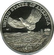 25 Dollars "American Platinum Eagle" (Bullion Coinage) - Reverse