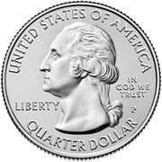 ¼ Dollar "Washington Quarter" (Apostle Islands National Lakeshore, Wisconsin) - Obverse