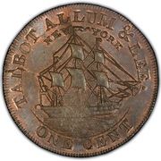 1 Cent - Talbot Allum and Lee - Reverse
