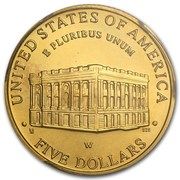 5 Dollars (U.S. Capitol Visitor Center) - Reverse