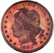 1 Dollar "1880 Goloid Metric Dollar" (Pattern; Copper) - Obverse