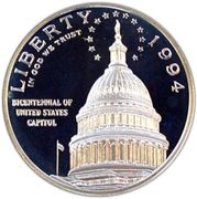 1 Dollar (Bicentennial of the U.S. Capitol) - Obverse