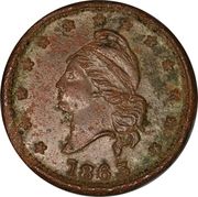 Civil War Patriotic Token - Liberty Head Left Army and Navy - Obverse