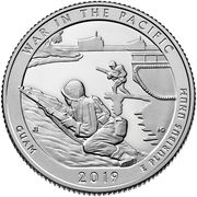 ¼ Dollar "Washington Quarter" (War in the Pacific National Historical Park, Guam) - Reverse